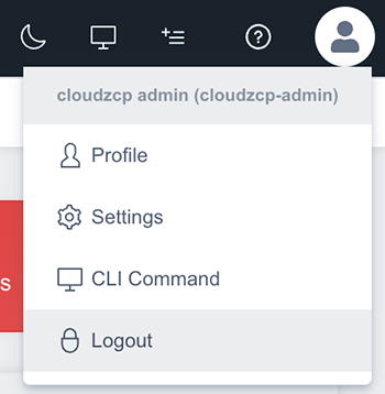 Logout Screen