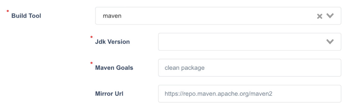 Maven Configuration Screen